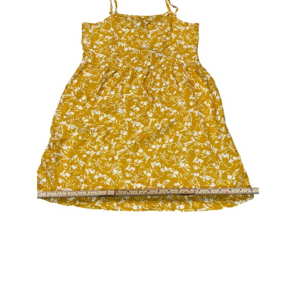 Yellow Floral Sundress Girls XL 14-16 Old Navy Adjustable Straps Smocked Back - Picture 11 of 11